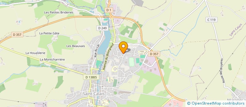 localisation de l'entreprise MADAME ISABELLE MERY  SAINT-CALAIS