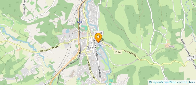 localisation de l'entreprise MADAME ISABELLE MERZEREAU  GAN