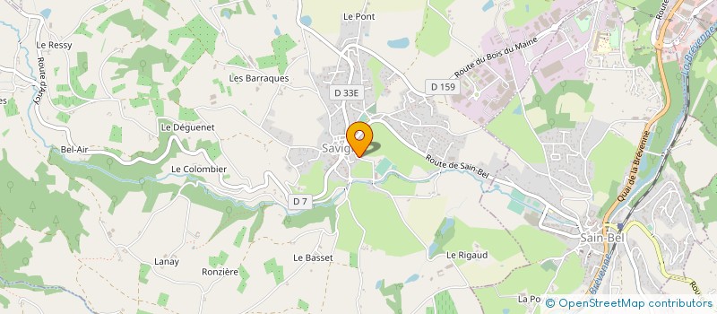 localisation de l'entreprise MADAME ISABELLE MESEGUER à SAVIGNY
