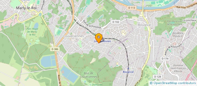 localisation de l'entreprise MADAME ISABELLE MESPELAERE à LOUVECIENNES