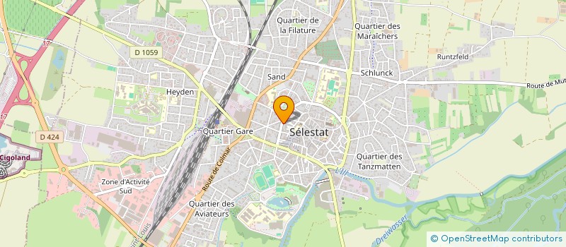 localisation de l'entreprise MADAME ISABELLE MEURANT  SELESTAT