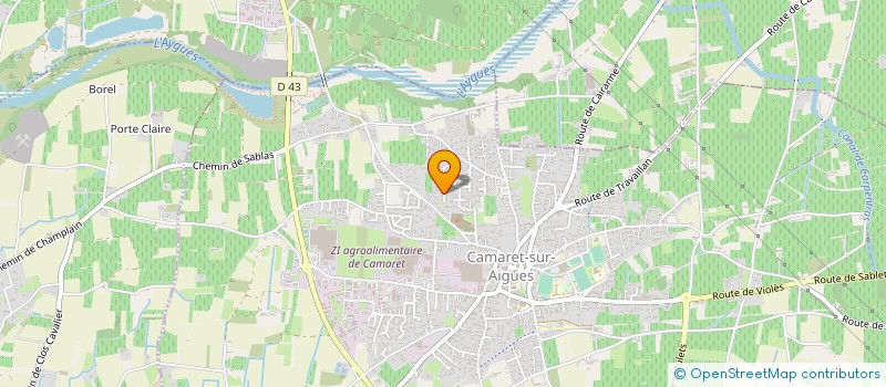 localisation de l'entreprise MADAME ISABELLE MEURISSE  CAMARET-SUR-AIGUES