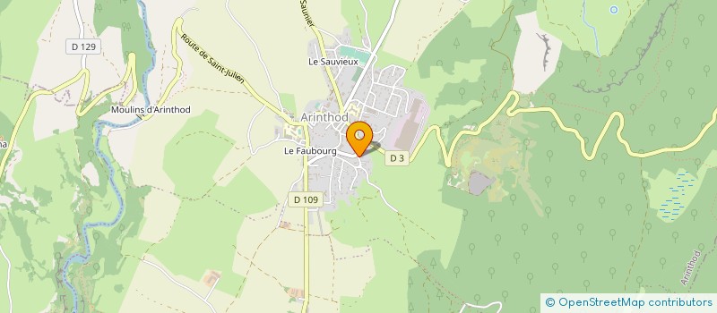 localisation de l'entreprise MADAME ISABELLE MEYNIAL à ARINTHOD