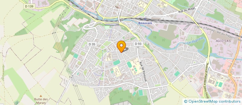 localisation de l'entreprise MADAME ISABELLE MICHAUD  BEAUVAIS