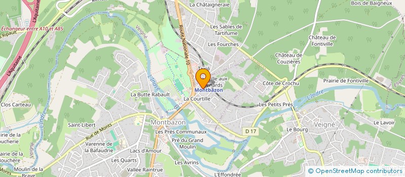 localisation de l'entreprise MADAME ISABELLE MICHON  MONTBAZON