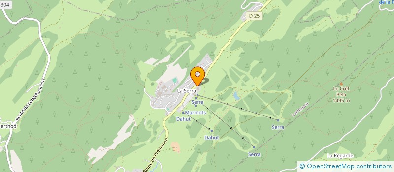 localisation de l'entreprise MADAME ISABELLE MIENVILLE  LAMOURA