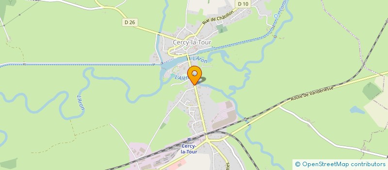 localisation de l'entreprise MADAME ISABELLE MIGNEAU  CERCY-LA-TOUR