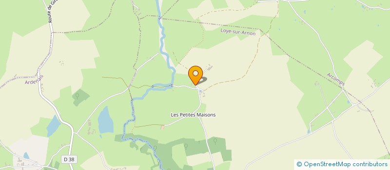localisation de l'entreprise MADAME ISABELLE MILLERET à LOYE-SUR-ARNON