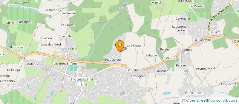 localisation de l'entreprise MADAME ISABELLE MOINS  FARGUES-SAINT-HILAIRE