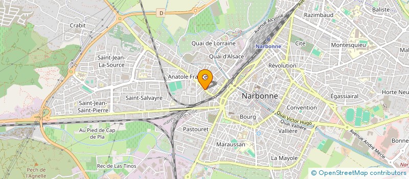 localisation de l'entreprise MADAME ISABELLE MOLINES  NARBONNE