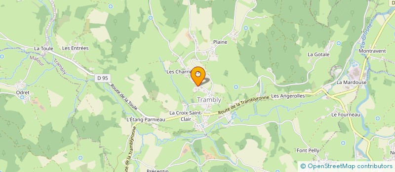 localisation de l'entreprise MADAME ISABELLE MOLLETTE  TRAMBLY