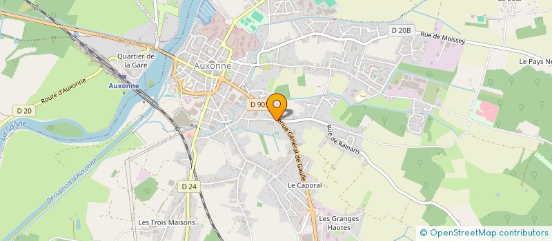 localisation de l'entreprise MADAME ISABELLE MOLLI à AUXONNE