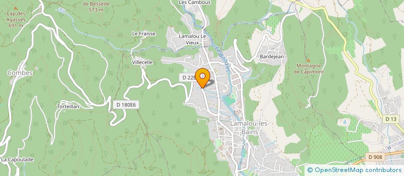 localisation de l'entreprise MADAME ISABELLE MONCHOTTE à LAMALOU-LES-BAINS