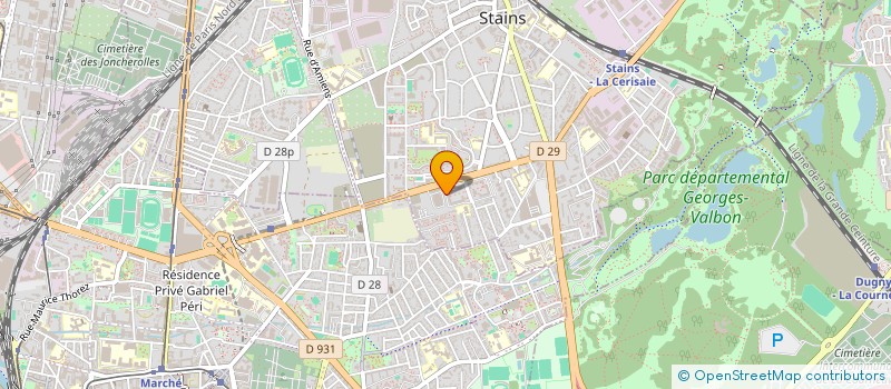 localisation de l'entreprise MADAME ISABELLE MONGOUR à STAINS