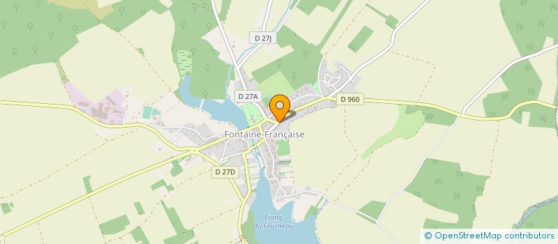 localisation de l'entreprise MADAME ISABELLE MONIOT  FONTAINE-FRANCAISE