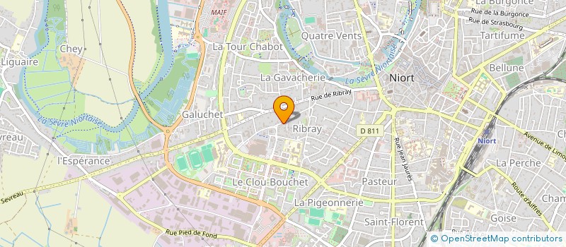 localisation de l'entreprise MADAME ISABELLE MONNET  NIORT