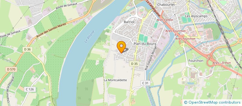 localisation de l'entreprise MADAME ISABELLE MONNOT  ARLES