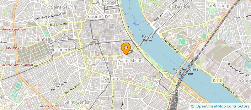 localisation de l'entreprise MADAME ISABELLE MONTAGNE  BORDEAUX