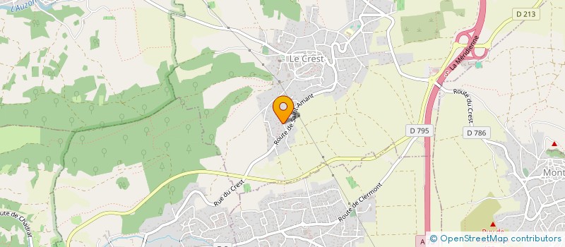 localisation de l'entreprise MADAME ISABELLE MONTBESSOUX  LE CREST