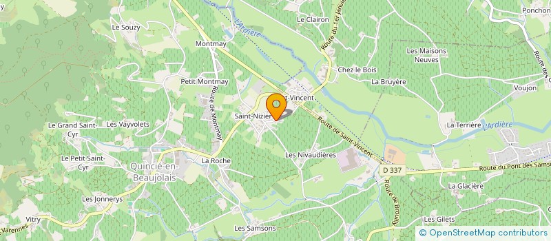 localisation de l'entreprise MADAME ISABELLE MONTEL  QUINCIE-EN-BEAUJOLAIS