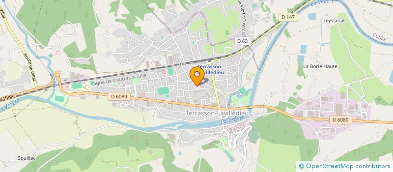 localisation de l'entreprise MADAME ISABELLE MONTEYROL  TERRASSON-LAVILLEDIEU