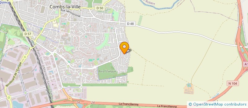 localisation de l'entreprise MADAME ISABELLE MONTGILLARD  COMBS-LA-VILLE