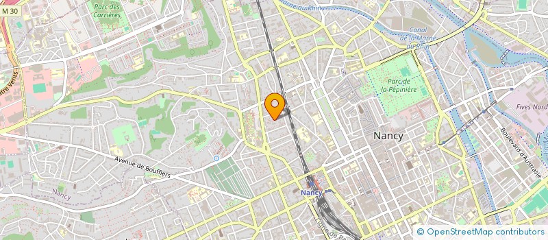 localisation de l'entreprise MADAME ISABELLE MONTIGNY  NANCY