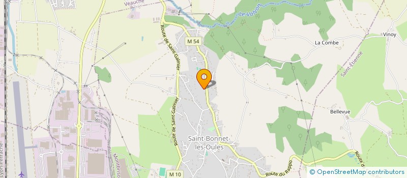 localisation de l'entreprise MADAME ISABELLE MONTMEAT  SAINT-BONNET-LES-OULES