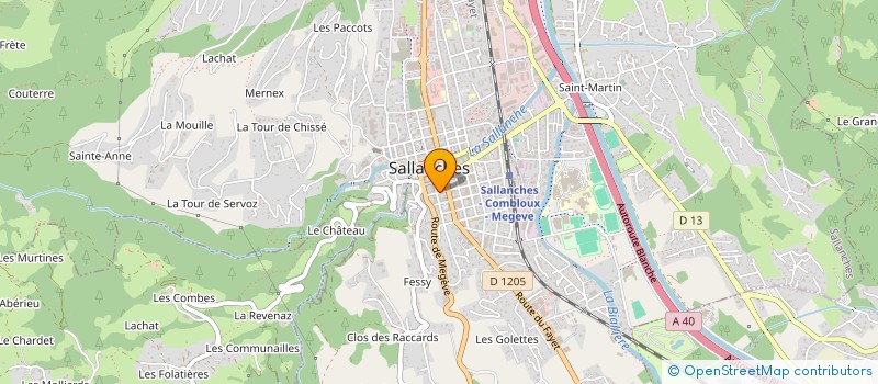 localisation de l'entreprise MADAME ISABELLE MORAND à SALLANCHES