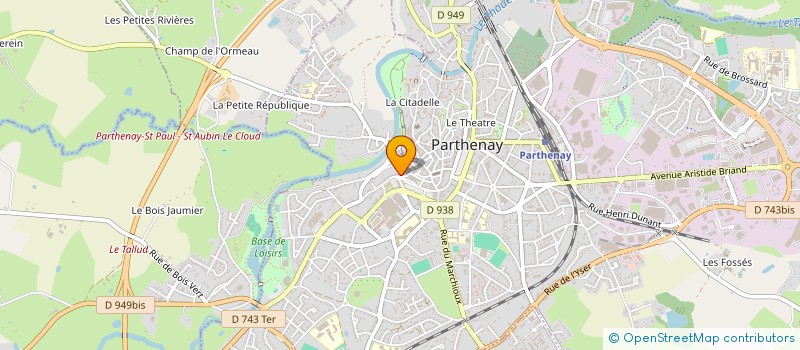 localisation de l'entreprise MADAME ISABELLE MOREAU à PARTHENAY