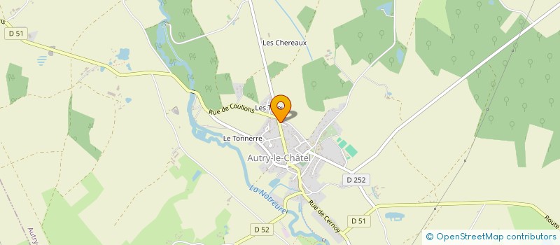 localisation de l'entreprise MADAME ISABELLE MOREAU  AUTRY-LE-CHATEL