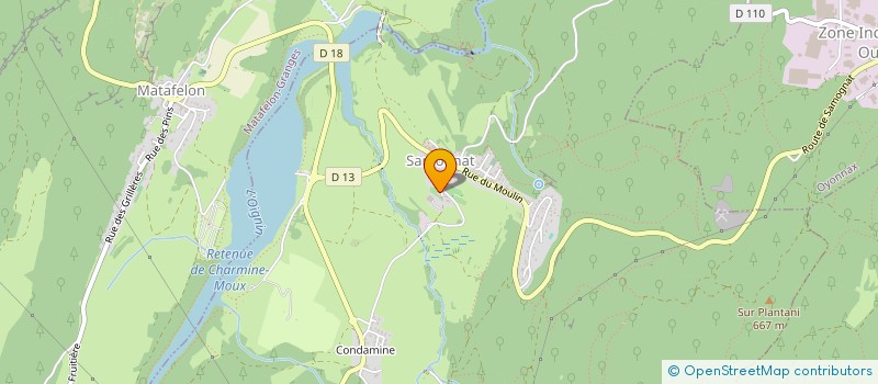 localisation de l'entreprise MADAME ISABELLE MOREL  SAMOGNAT