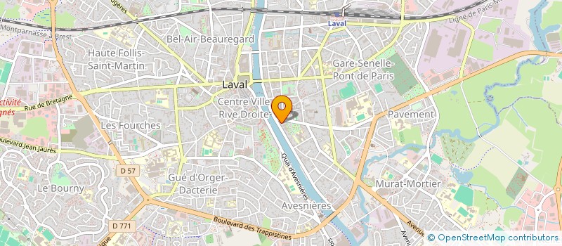 localisation de l'entreprise MADAME ISABELLE MOREL  LAVAL