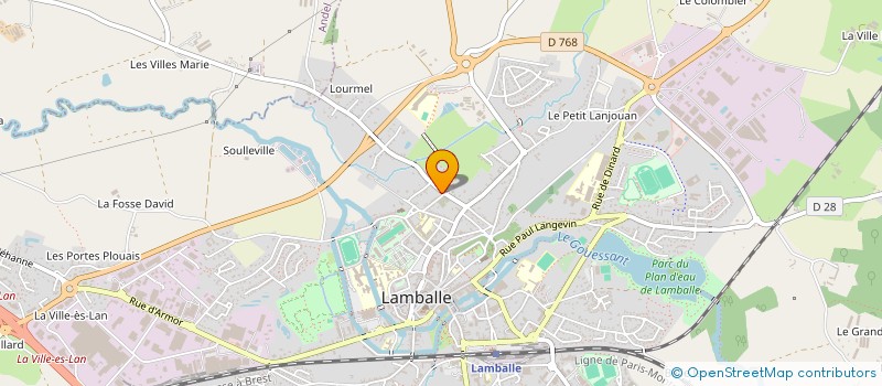localisation de l'entreprise MADAME ISABELLE MOREL à LAMBALLE-ARMOR