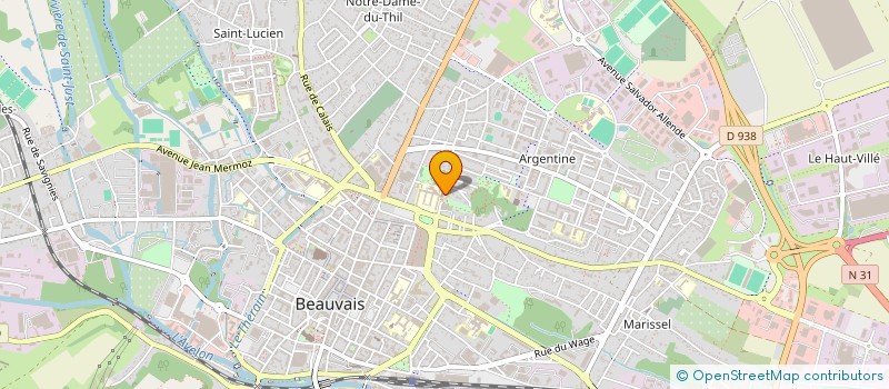 localisation de l'entreprise MADAME ISABELLE MOREL  BEAUVAIS