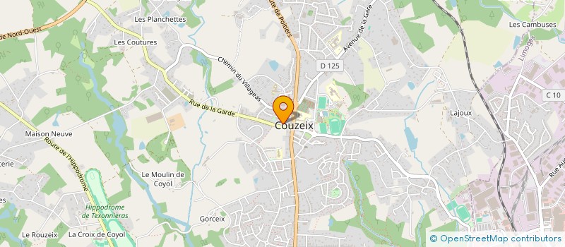 localisation de l'entreprise MADAME ISABELLE MORIN  COUZEIX