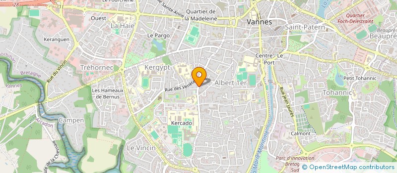 localisation de l'entreprise MADAME ISABELLE MORIO à VANNES