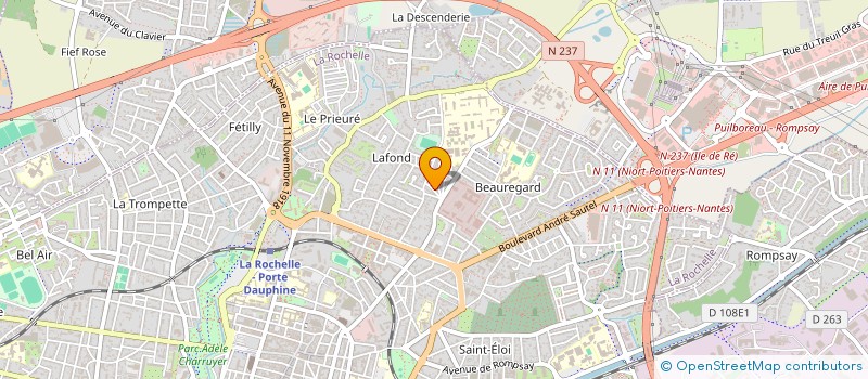 localisation de l'entreprise MADAME ISABELLE MORISSET  LA ROCHELLE