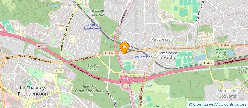 localisation de l'entreprise MADAME ISABELLE MORIZET  VAUCRESSON