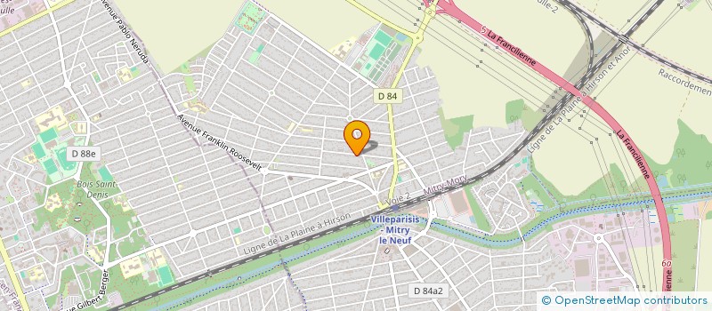 localisation de l'entreprise MADAME ISABELLE MORLET  MITRY-MORY