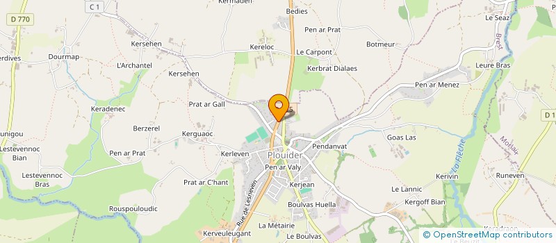 localisation de l'entreprise MADAME ISABELLE MORVAN  PLOUIDER