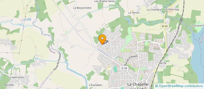 localisation de l'entreprise MADAME ISABELLE MOTTE  LA CHAPELLE-SUR-ERDRE