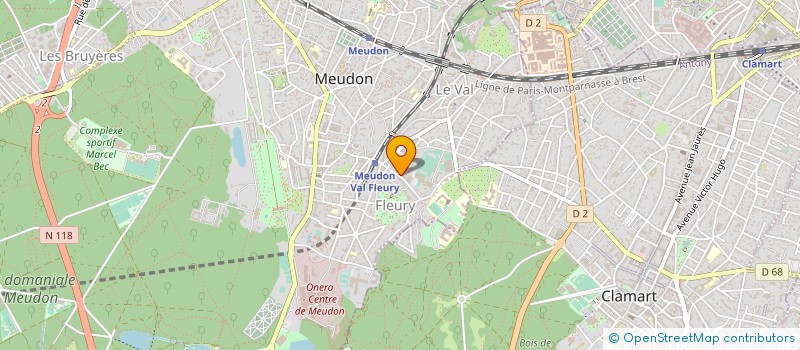 localisation de l'entreprise MADAME ISABELLE MOUILLEFARINE  MEUDON