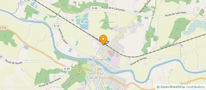 localisation de l'entreprise MADAME ISABELLE MOULY  SAINT-PAUL-CAP-DE-JOUX