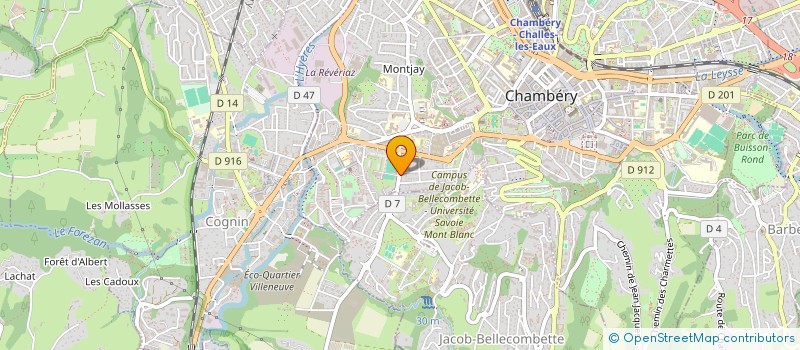 localisation de l'entreprise MADAME ISABELLE MOURET  CHAMBERY