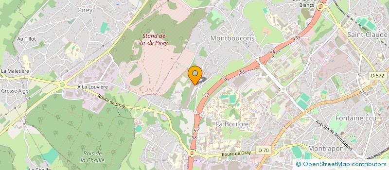 localisation de l'entreprise MADAME ISABELLE MOURLOT  BESANCON