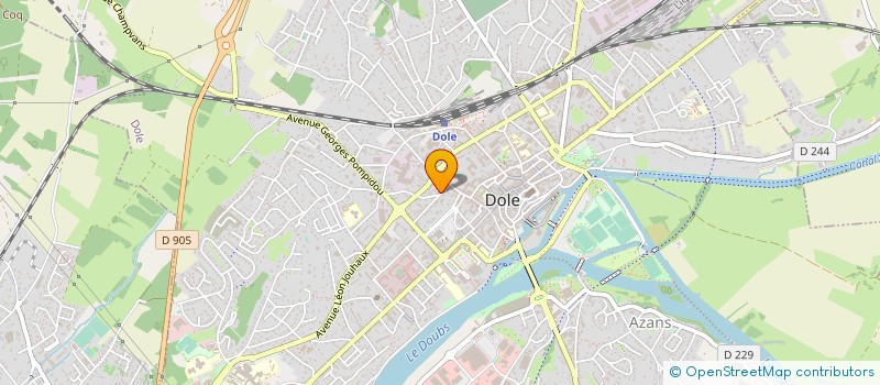 localisation de l'entreprise MADAME ISABELLE MOUSSE à DOLE