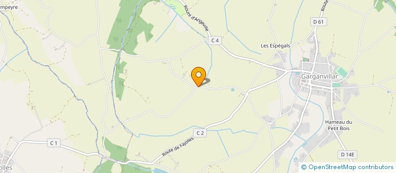 localisation de l'entreprise MADAME ISABELLE MOUSSERON  GARGANVILLAR