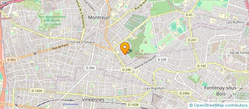 localisation de l'entreprise MADAME ISABELLE MOUSSOT à MONTREUIL