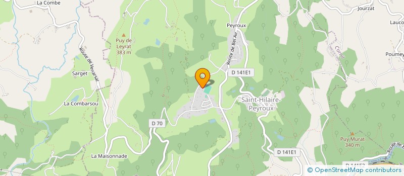 localisation de l'entreprise MADAME ISABELLE MOUTEL  SAINT-HILAIRE-PEYROUX